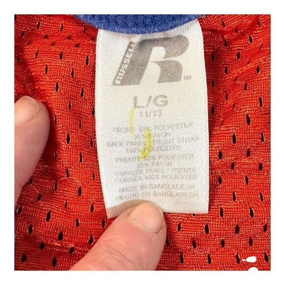 Florida Gators Womens Racerback Tank Top Russell Blue Orange L Mesh Lightweight - Picture 3 of 4